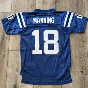Reebok NFL Indianapolis Colts Peyton Manning #18 Youth Jersey Size Medium #444 - Picture 1 of 8