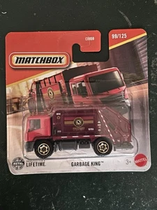 MATCHBOX  Sous Blister Camion Poubelle Garbage King - Imagen 1 de 3