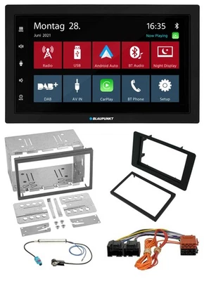 Blaupunkt MP3 Bluetooth DAB 2DIN USB Autoradio für Saab 9-5 YS3E Facelift 2005-2 - Bild 1 von 4