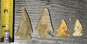 4 BOLEN BEVEL South Georgia Arrowheads Age 4500-9000 B.P. - Picture 1 of 10