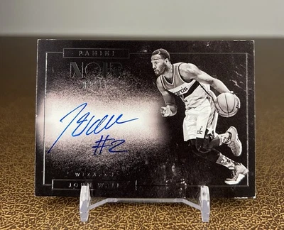 2015-16 Panini Noir John Wall Black and White Auto /49 #NB-JWL On-Card - Image 1 of 3
