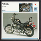 1992 Yamaha XV 1100 (1963cc) Japan Bike Motorcycle Photo Spec Info Atlas Card
