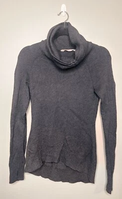 Athleta женщин пуловер капот шеи верхний серый большой палец отверстие размер XS стиль 929695 - Изображение 1 из 4