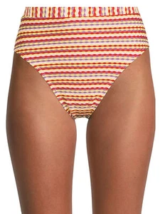 No Boundaries Juniors Yarn Dye Stripe High Waist Swim Bottom Multicolor Sz S 3-5 - Picture 1 of 5