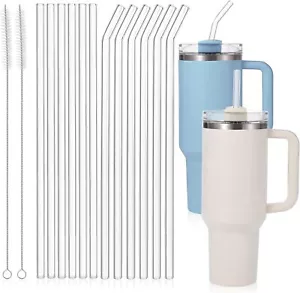 [12 Stück] Ersatz Glas Strohhalme für Stanley - kompatibel mit Stanley 40 Unzen 30 - Bild 1 von 3