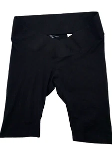Pantalón corto Bump Start pequeño sin costuras medio muslo negro para mujer maternidad atletismo - Imagen 1 de 3