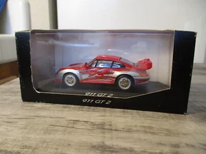 Rare 1995 Porsche 911 GT2 Red Silver Minichamps 1:43 WAP 020 018 Dealer Promo - Bild 1 von 11