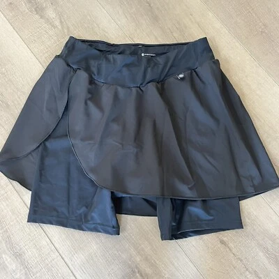 AeroTech Designs Cyclewear 黑色 2XL 加厚高腰自行车短裤带裙裤 — 第 1/4 张图片