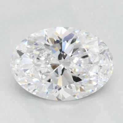 Lab Grown 1.40 CT Oval Loose Diamond E Color VVS2 Clarity IGI Certified Diamond - Image 1 of 4