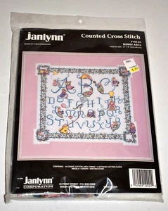 Janllynn Vintage Bunny ABC kit punto croce contato NUOVO SIGILLATO #149-24 - Foto 1 di 2