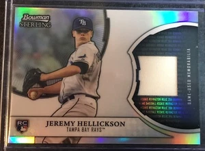 2011 Bowman Sterling Rookie Relics #JH Jeremy Hellickson GU Jersey RC - Picture 1 of 2
