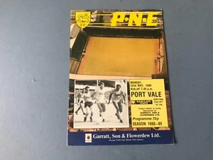 1989 Play off Semi Final Programme - Preston North End v Port Vale - Picture 1 of 5