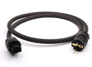 Cable de alimentación/cable de referencia de alta gama octava 5N cobre súper puro enchufe de la UE 1 m - Imagen 1 de 2