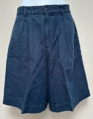 Pantalones Cortos Vintage Liz Claiborne Lizwear Mamá Para Mujer Talla 6 Azul Marino 26" Cintura Años 80 Foto 1 de 4