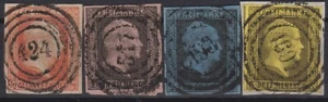 == Ad Prussia Mi. 1-4 Gest Cat. Billigst - Picture 1 of 1
