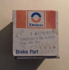 Delco 179-809, 18003614 Power Brake Check Valve Kit sealed box 1964-74 Corvette - Picture 1 of 1