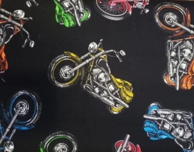 David's Textiles - Coast to Coast Quilting and Crafting Fabric with Motorcycles - Image 1 of 3