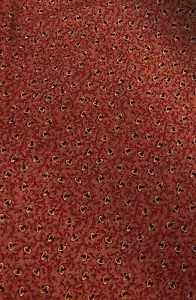 BTY X 45"W Civil War Reproduction Fabric By Marcus Quilting Rusty Red R170427 - Picture 1 of 3