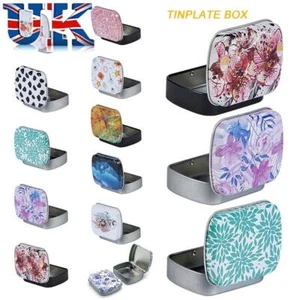Mini Tin Box with Lid Storage Can New Pill Organize Wedding - Picture 1 of 29