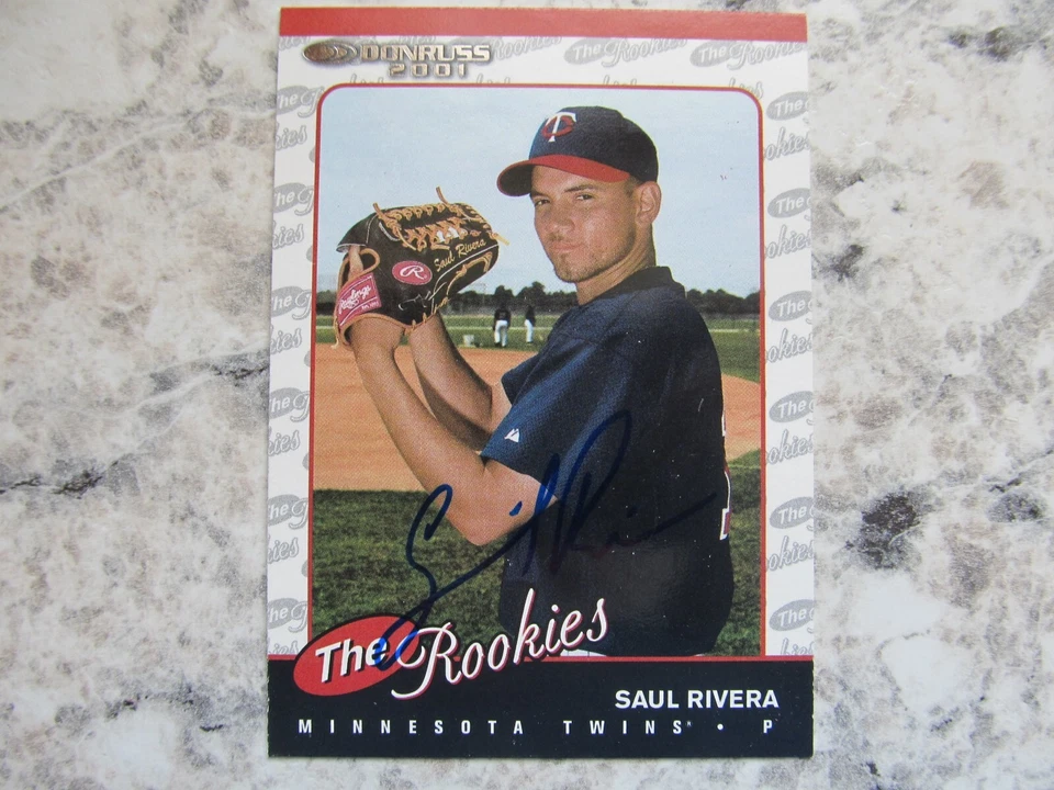 Twins Saul Rivera Signed Autographed 2001 Donruss The Rookies Mint - Image 1 of 1