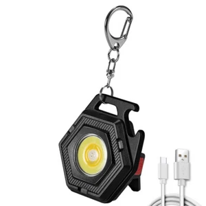 COB Mini 500LM Luz de trabajo de bolsillo ILED Llavero Luz PX4 con gancho - Imagen 1 de 15