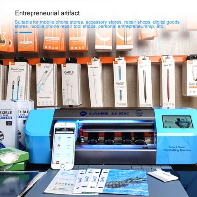 Película de hidrogel para cortadora inteligente 110V SS-890c para cortadora de máquina herramienta Foto 1 de 4