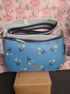 🦋TRACOLLA COACH JES BAGUETTE CON STAMPA FIOCCO FLOREALE;C6821;NUOVA CON ETICHETTE - Foto 1 di 5
