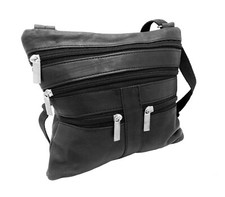 New Womens Ladies Real Leather Tote Cross Body Messenger Shoulder Handbag Bag