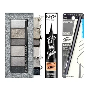Bundle : NYX Epic Ink Liner, Physicians Formula eyeshadow,MAYBELLINE Eyeliner, - Picture 1 of 19