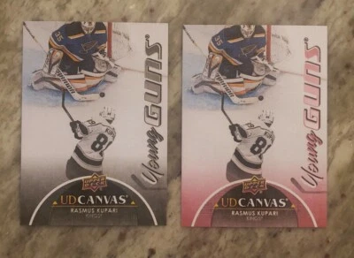 2021-22 Upper Deck Series 2 Rasmus Kupari Young Guns UD Canvas Black & UD Canvas - Image 1 of 2