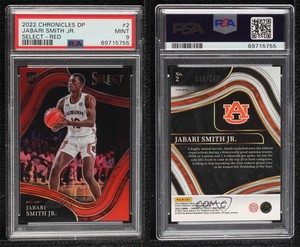 2022 Chronicles Draft Picks Select Red /149 Jabari Smith Jr PSA 9 MINT Rookie RC