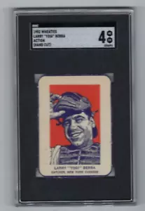 1952 Wheaties Baseballkarte Yogi Berra New York Yankees 'Action' bewertet SGC 4 - Bild 1 von 2