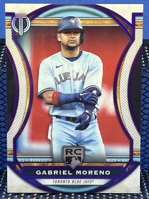 2023 Topps Tribute GABRIEL MORENO RC Rookie Variation Purple 49/50 Blue Jays - Image 1 of 2