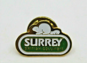 City of Surrey British Columbia BC Canada Logo Collectible Pin Pinback Button - Picture 1 of 12