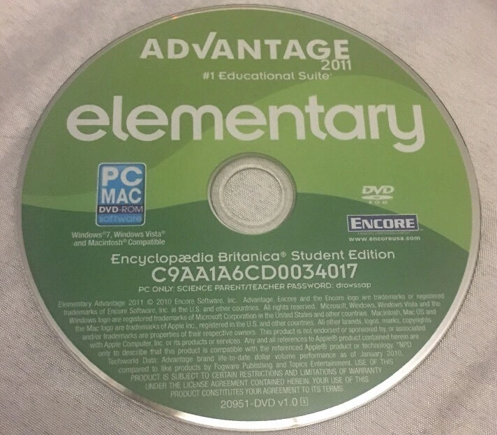 Elementary Advantage 2011 (20951, Educational Suite) PC Learning - Image 1 of 1