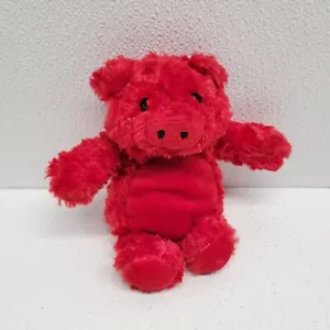 Vintage Animal Alley Red Pig Soft Plush 7" Toys R Us Valentine Stuffed Toy 2000 - Picture 1 of 12