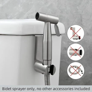 Handheld Bidet Douche Shower Spray Stainless Steel Hose for Toilet Bidet Shattaf - Picture 1 of 9
