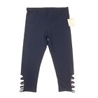 leggings Capri découpés bleus T 4 T pour femmes XXL 2XL pull on