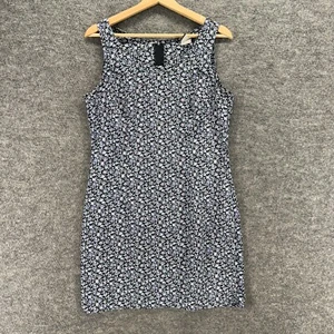 California Concepts Dress Girls 11 Blue Floral Sheath Midi Zipper Sleeveless - Picture 1 of 7