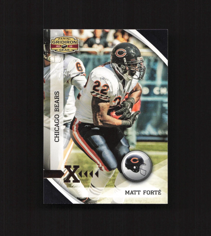 2010 Panini Gridiron Gear 28 Matt Forte Gold X's /100 - Image 1 of 2