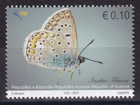 Kosovo 2025 Insectos Mariposas Animales Fauna MNH Foto 1 de 1