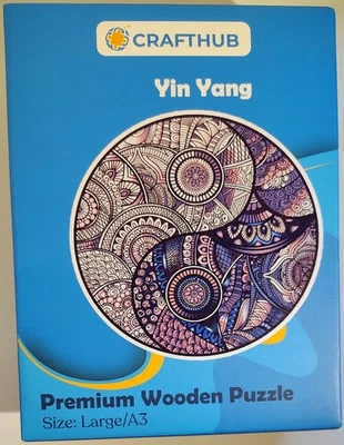 Rompecabezas Crafthub púrpura Yin Yang Premium madera A3/grande (usado) Foto 1 de 4
