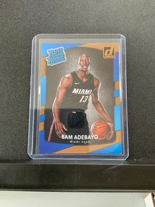 2017-18 Panini Donruss Bam Adebayo #187 Rated Rookie Miami Heat (RC) - Picture 1 of 2