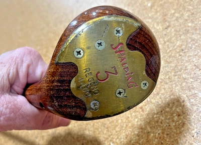 Vintage Spalding Johnny Palmer RED 3 Wood  RH Steel Shaft  (BH) - Image 1 of 4