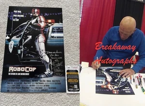 Foto firmada por Peter Weller 12X18 prueba exacta certificado de autenticidad JSA autografiado Robocop - Imagen 1 de 5
