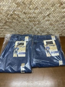 Lot Of 2 Wrangler Mens George Strait Cowboy Cut Original Fit Blue Jeans 36x38 - Picture 1 of 5