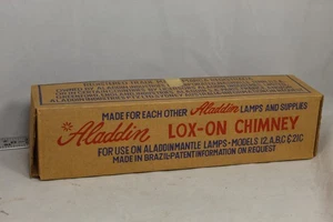 NEW IN BOX ALADDIN LAMP LOX-ON GLASS CHIMNEY FITS 12ABC 21C New Old Stock - Picture 1 of 5