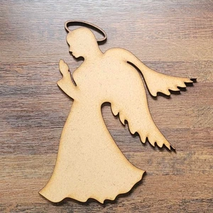 Wooden Large Angel Craft Shape 5-60cm MDF Embellishment Holiday Decoration Cut - Picture 1 of 5