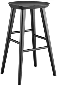 Vieno 29 1/2" Black Wood Bar Stool - Picture 1 of 1