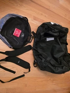 The North Face TNF Base Camp Duffel Bag Large 95L Black with straps and bag - Picture 1 of 5